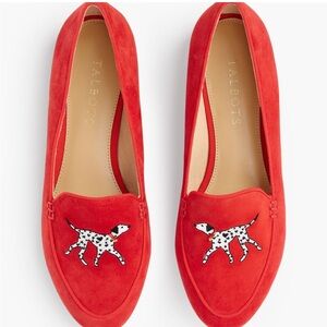 Talbots Ryan Novelty Loafers - Embroidered Dog 7 1/2 7.5